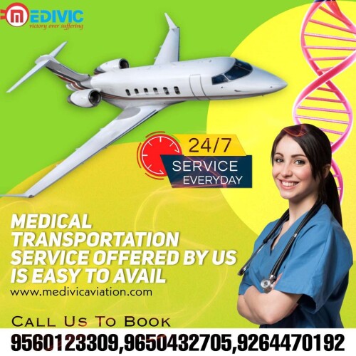 Medivic Aviation Air Ambulance Service in Patna prefers the full advanced life-saver medical facilities with top-notch emergency ICU facilities anytime. We offer well-automated charter aircraft and commercial flights under a professional MD doctor and expert medical team who care for the patient at the moving time.

Website: http://bit.ly/2oYhqmW