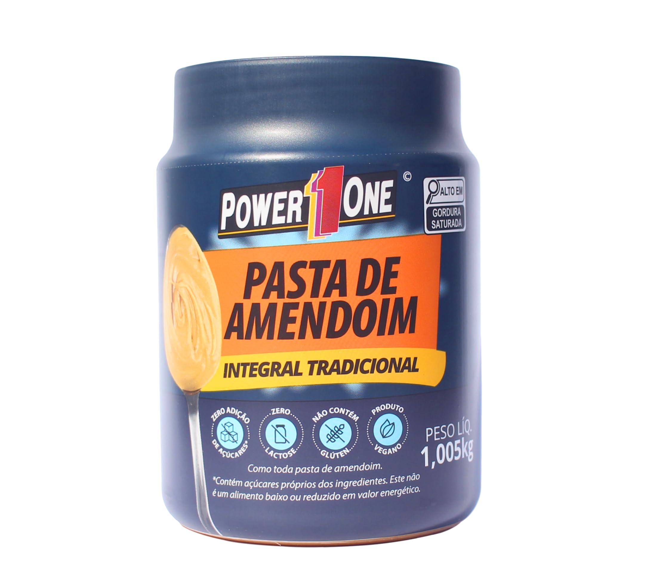 Pasta De Amendoim Integral - 1000g - Power One, Power One
