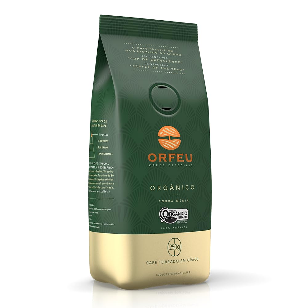Café em Grãos Orgânico Orfeu 250g