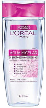 Água Micelar 5 em 1, L’Oréal Paris, 400ml