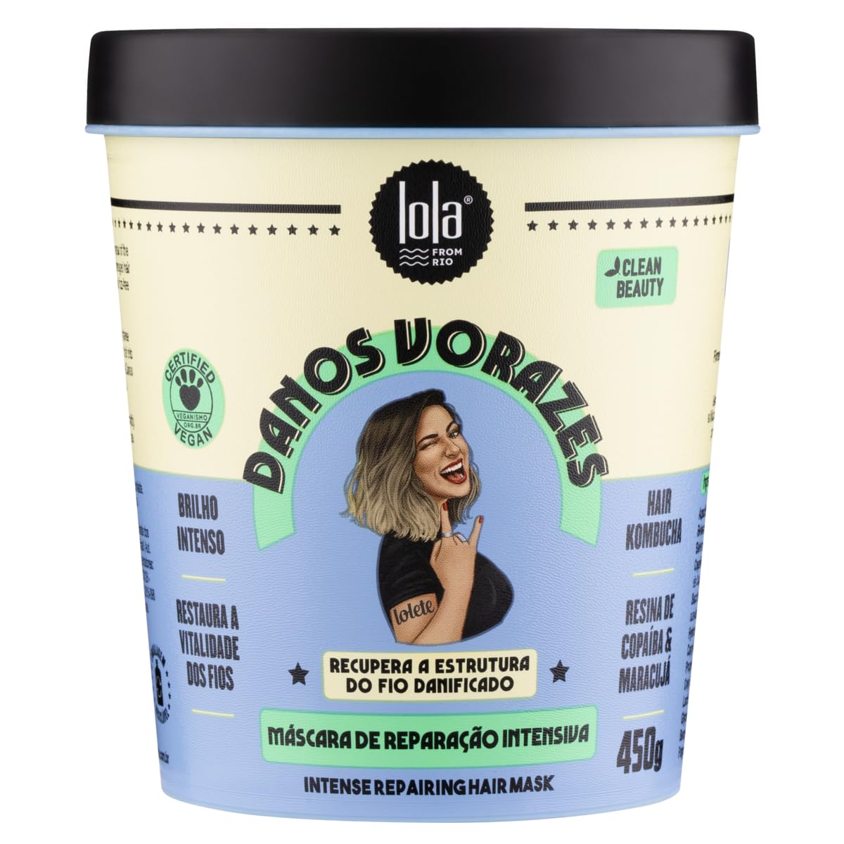 Danos Vorazes Máscara de Tratamento 450g , Lola Cosmetics