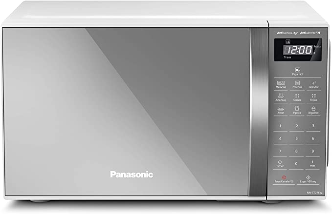 Micro-ondas Panasonic NN-ST27LWRUN - 110V, 21L, Branco, Porta Espelhada