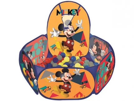 Piscina de Bolinha Mickey Disney com Cesta – 100 Bolinhas Zippy Toys