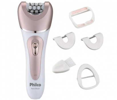 Depilador, Aqua Deluxe Pdp01r, 4w, Rose, Bivolt, Philco