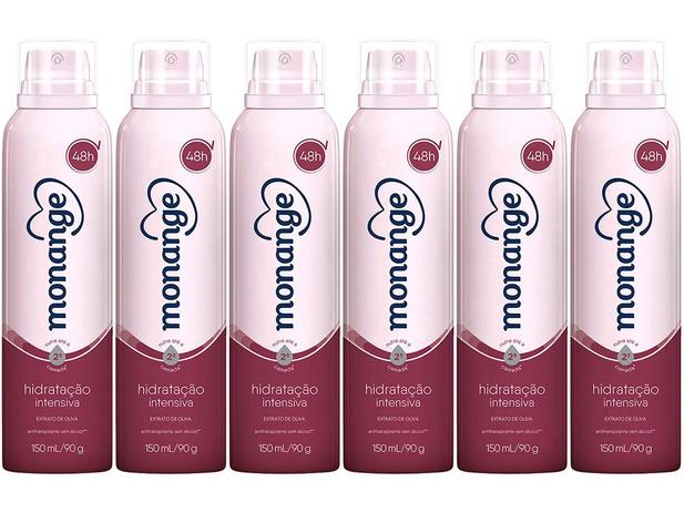 Kit 6 und Desodorante Antitranspirante Aerosol Monange ou Bozzano - 150ml / Masculino e Feminino