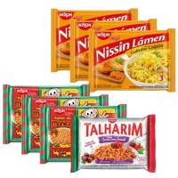 Kit Macarrão Instantâneo Nissin 7 Unidades - Com 3 Sabores
