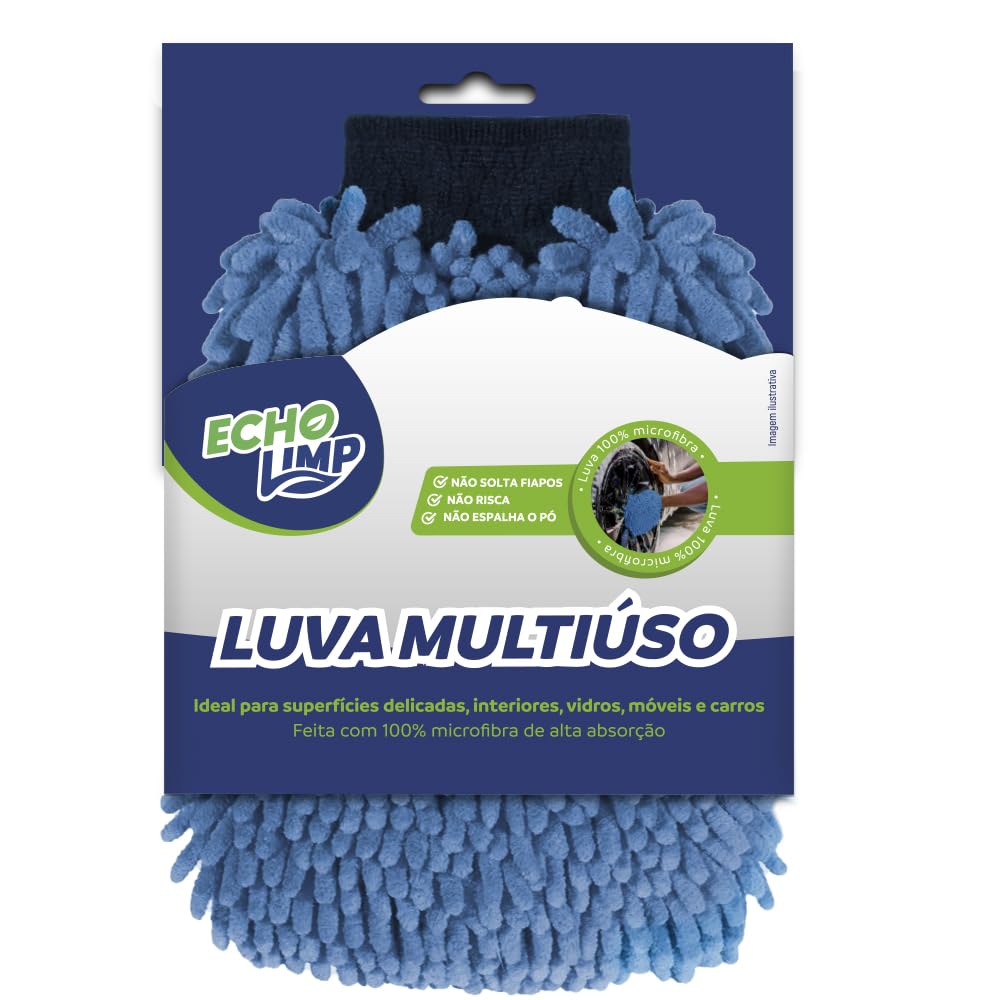 Luva Multiuso Em Microfibra Echolimp