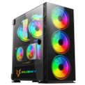 Gabinete Gamer Husky Frost, Mid Tower, ARGB, com FAN, Porta em Vidro Temperado - GA-HFR-140
