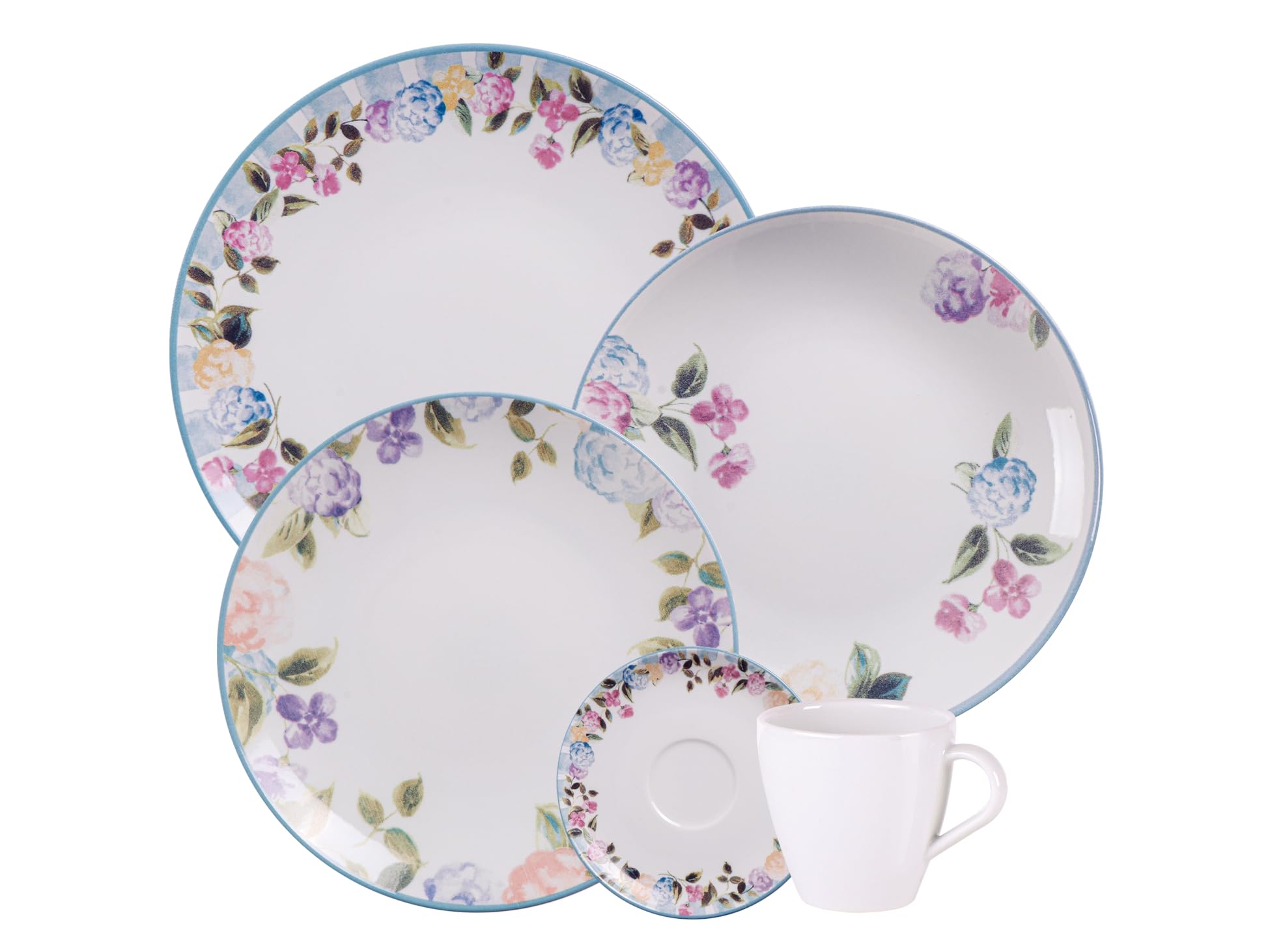 Aparelho de Jantar Tramontina Aura em Porcelana Decorada 20 Peças