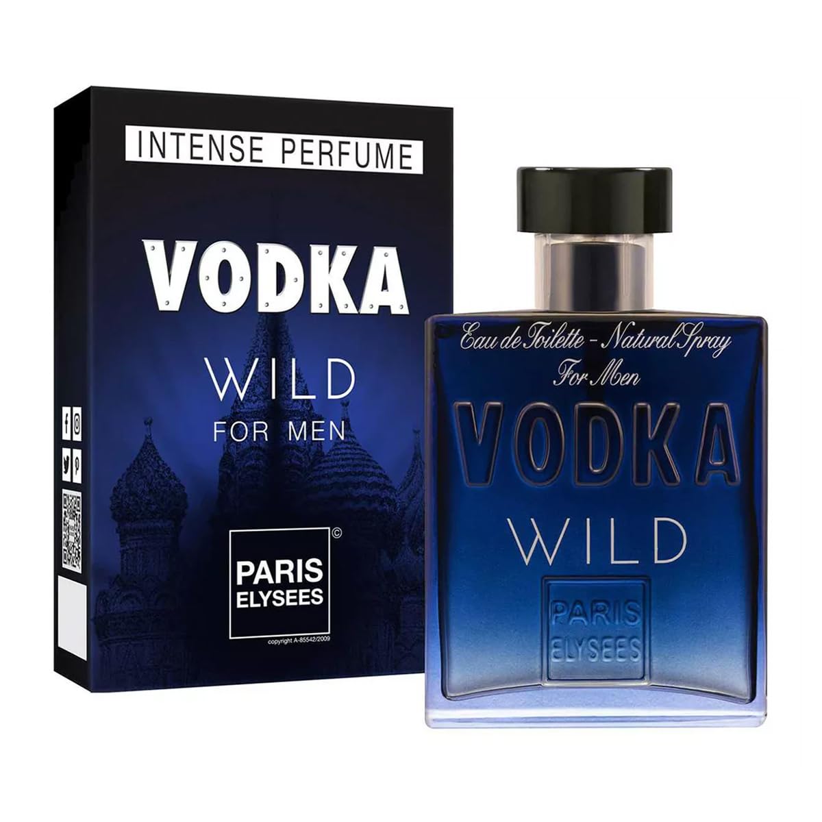 Perfume Importado Paris Elysees Eau De Toilette Masculino Vodka Wild 100ml