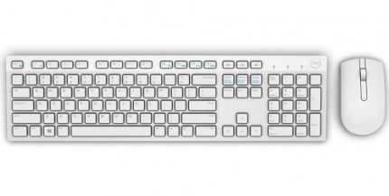Teclado e Mouse Wireless Dell, KM636, Branco