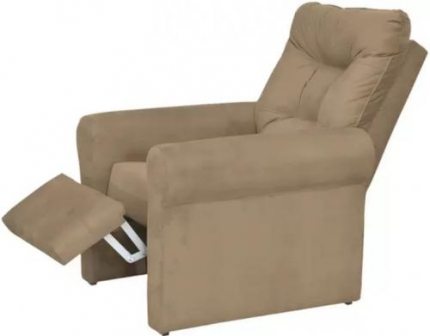 Poltrona Reclinável 3 Posições Suede Matrix – Caravelle