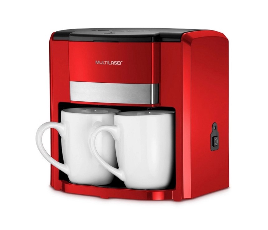 Cafeteira Elétrica 2 Xícaras BE016 Vermelho Multilaser 220v