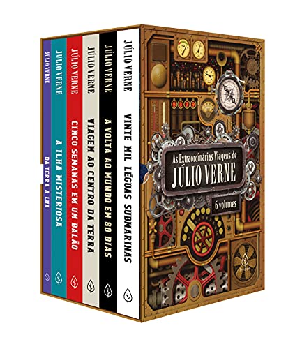 As extraordinárias viagens de Júlio Verne - Box com 6 livros      Capa comum – Versão integral, 29 março 2021
