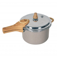 Brinox - Panela De Pressão 4,2L Antiaderente Ceramic Life Pressure Com Fundo De Indução - Areia