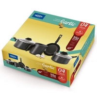 Conjunto De Panelas, Garlic, Vermelho, Pacote De 7, Brinox