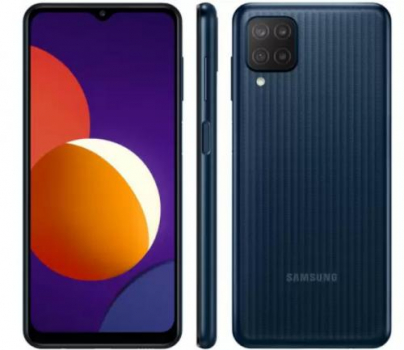 Smartphone Samsung Galaxy M12 64GB 4G – 4GB RAM Tela 6,5” Câm. Quádrupla + Selfie 8MP