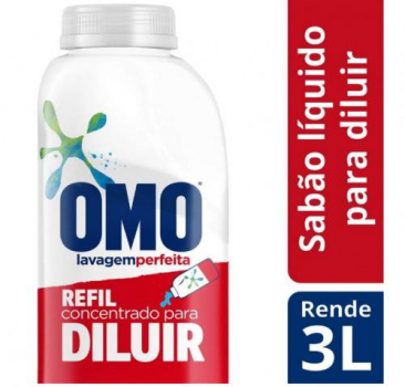 Sabão Líquido Concentrado Omo para Diluir Refil 500ml