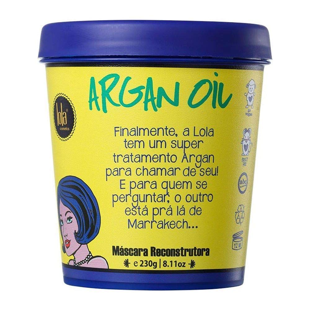 Argan Máscara de Hidratação 230g , Lola Cosmetics