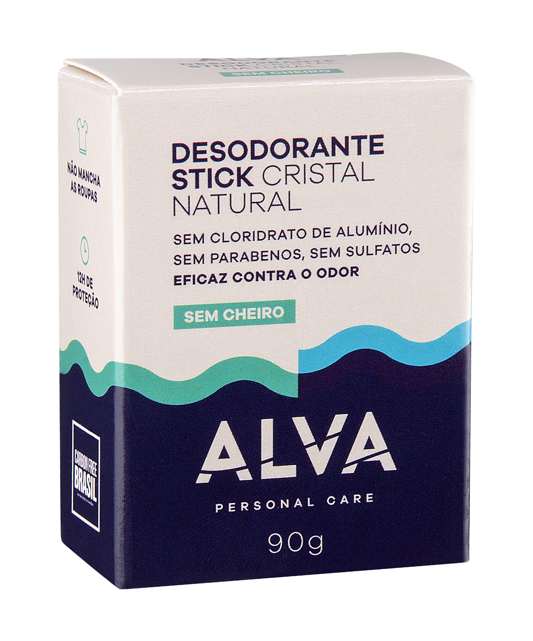 Alva Personal Care Desodorante Cristal Natural 90G Refil - Alva