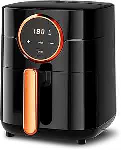 Gaabor Fritadeira Elétrica Sem Óleo Air Fryer 4l 1400w Digital Touch Tecnologia Cyclone 360 127v Grafite