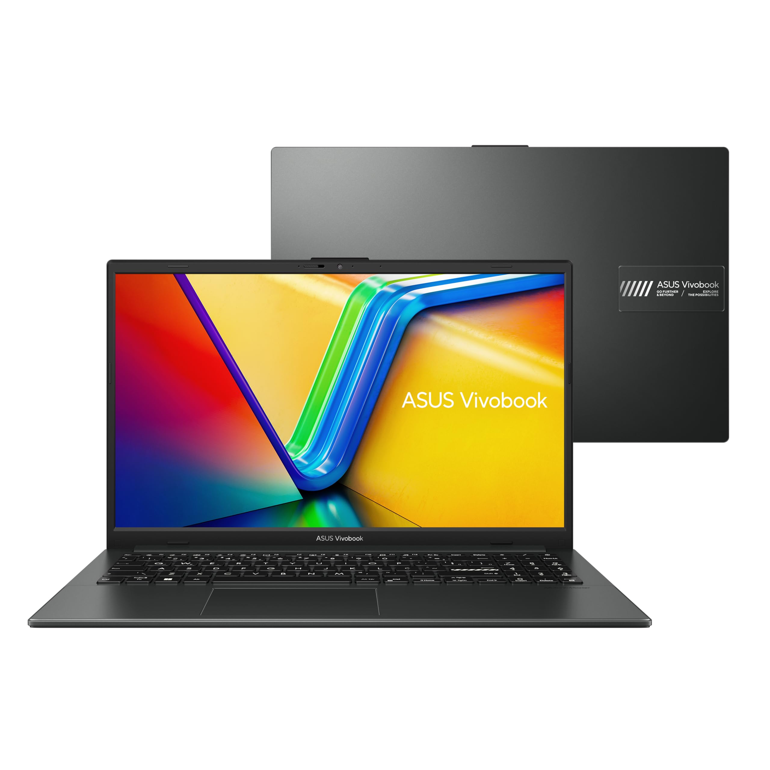 Notebook Asus Vivobook Go 15, Amd Ryzen 5 7520u, 8gb, 256gb Ssd, Keepos, Tela 15,6" Fhd, Mixed Black - E1504fa-nj731