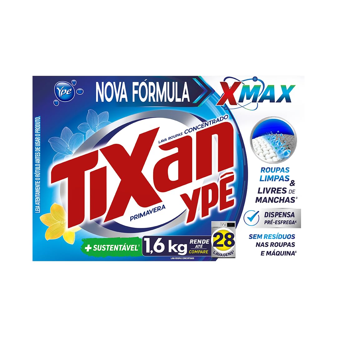 Ypê Lava Roupas em Pó Tixan Primavera 1,6Kg
