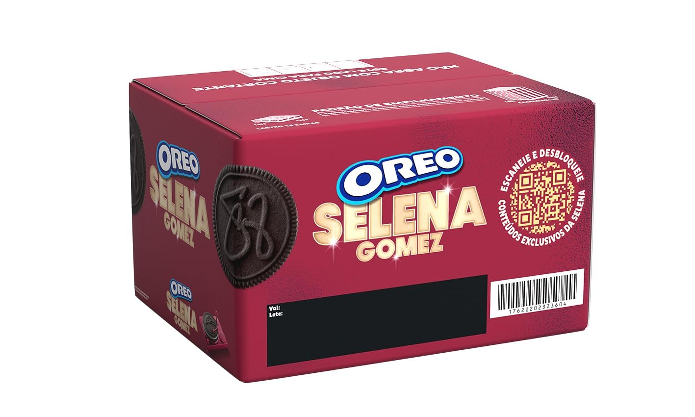 Biscoito Oreo Selena Gomez Pacote - Caixa Com 48 Unidades De 90g