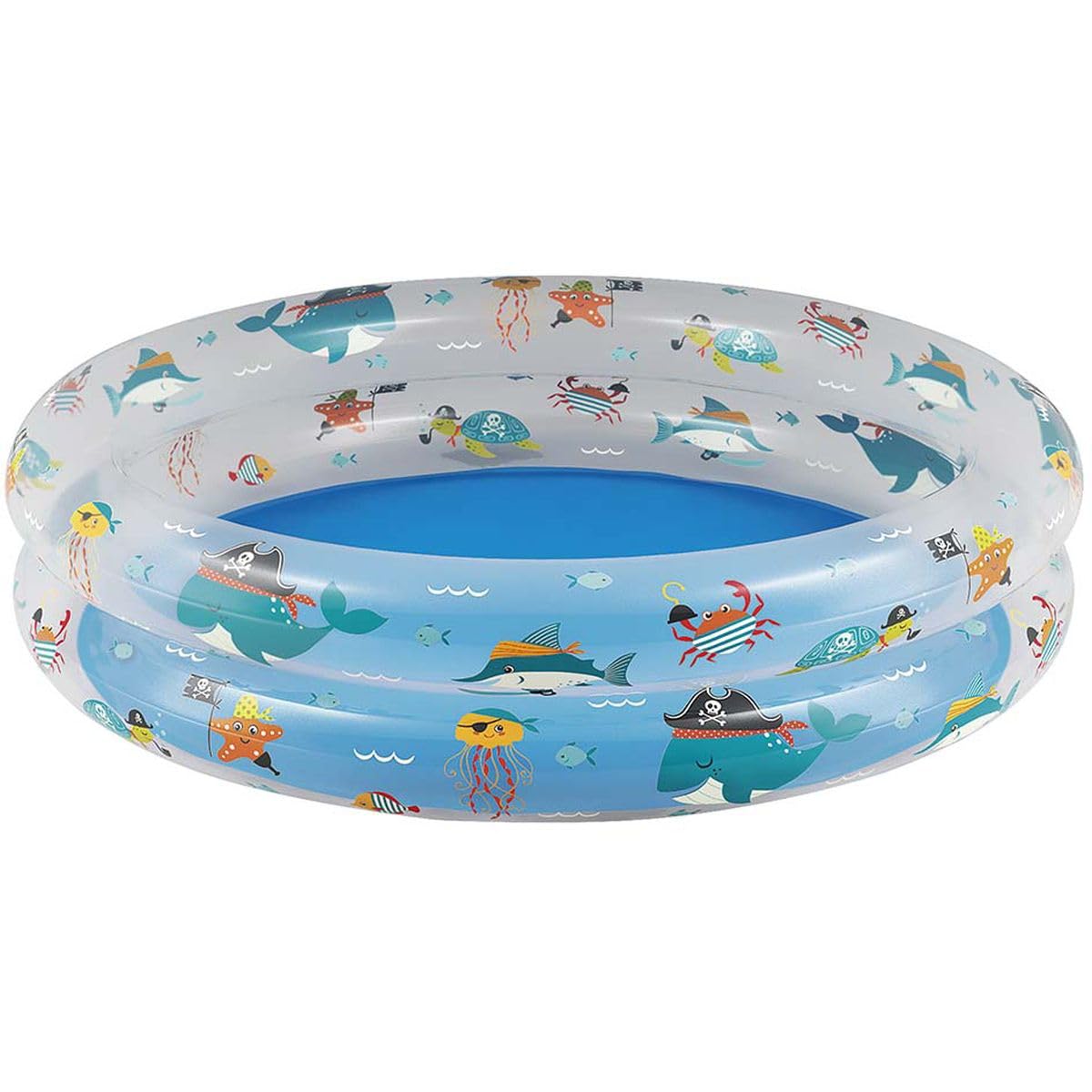 Mor - Banheira Estampada Fundo Do Mar 90 Litros