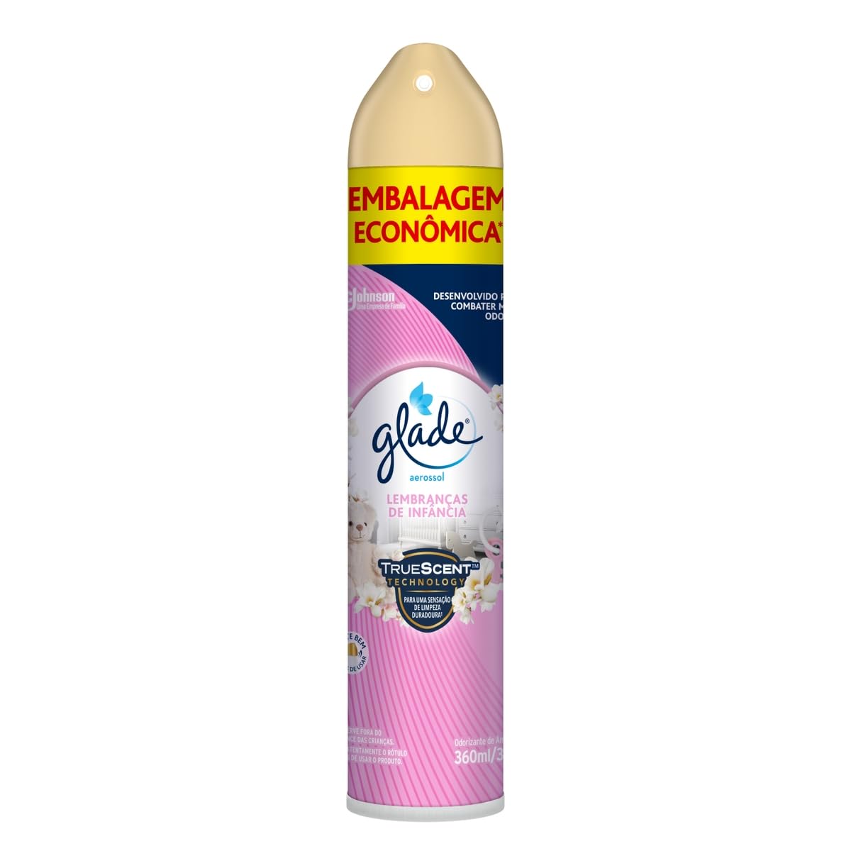 Glade Aromatizador De Ambiente Aerosol, Spray Com Fragrância De Lavanda, Odorizador De Ambiente, 360ml