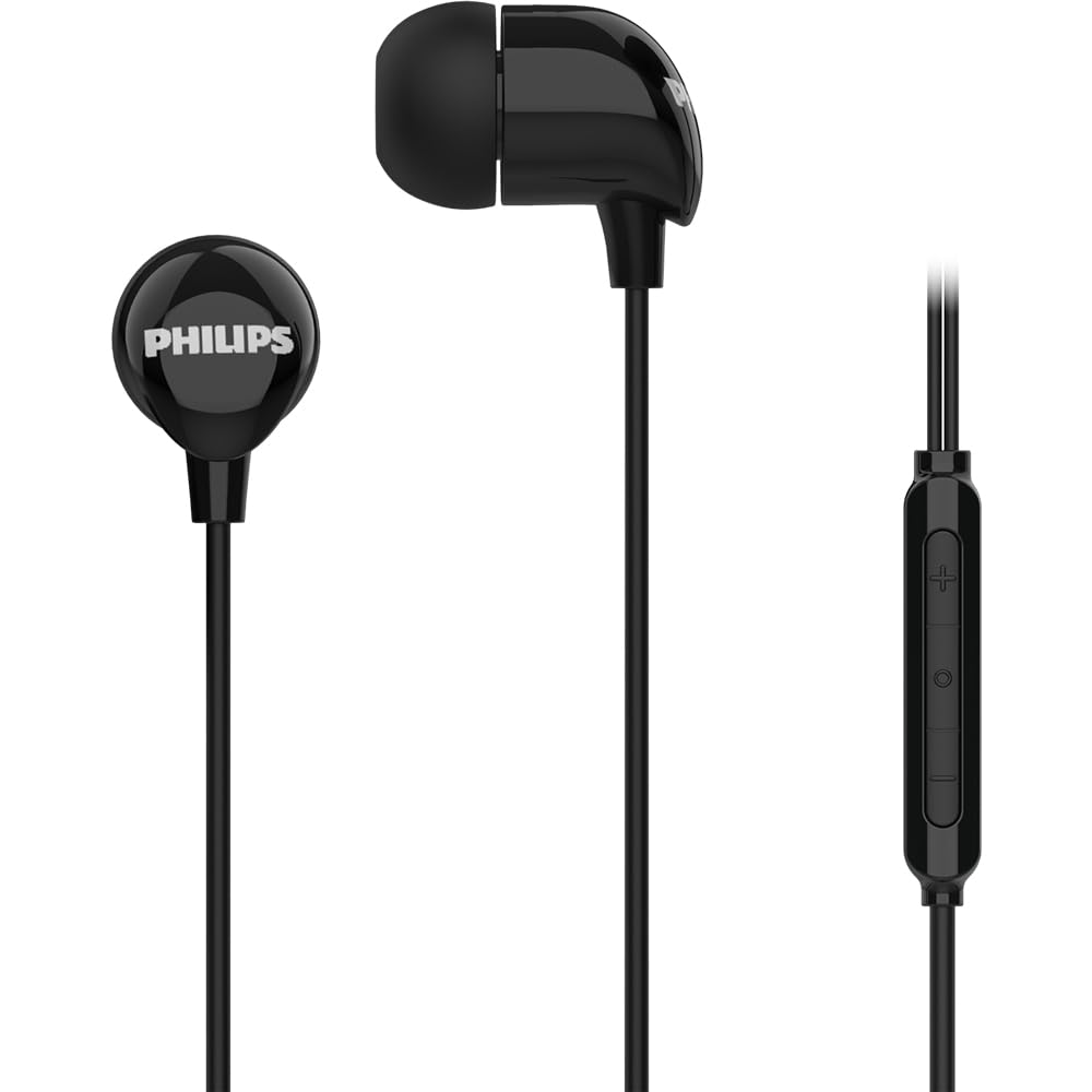 Philips, Fone De Ouvido Com Microfone, Tae2146bk/00, Com Fio Usb-c De 1,2 Metros, Intra-auricular, Preto