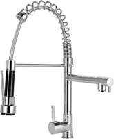 Pingoo.Casa, Torneira para Cozinha, Misturador Monocomando, Gourmet, Cromado, Munim, Prata