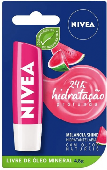 Protetor Labial Nivea Melancia Shine 4, 8G, Nivea, Melancia
