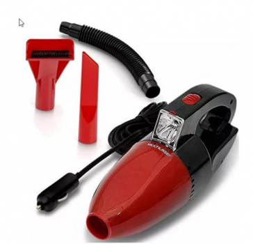 Multilaser Aspirador De Pó Automotivo 1500Pa 12V 60W Funcao Solido E Liquido Com Mangueira Vermelho – Au607