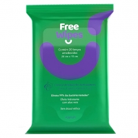 Lenços Umedecidos Antissépticos Free Wipes, Freeco