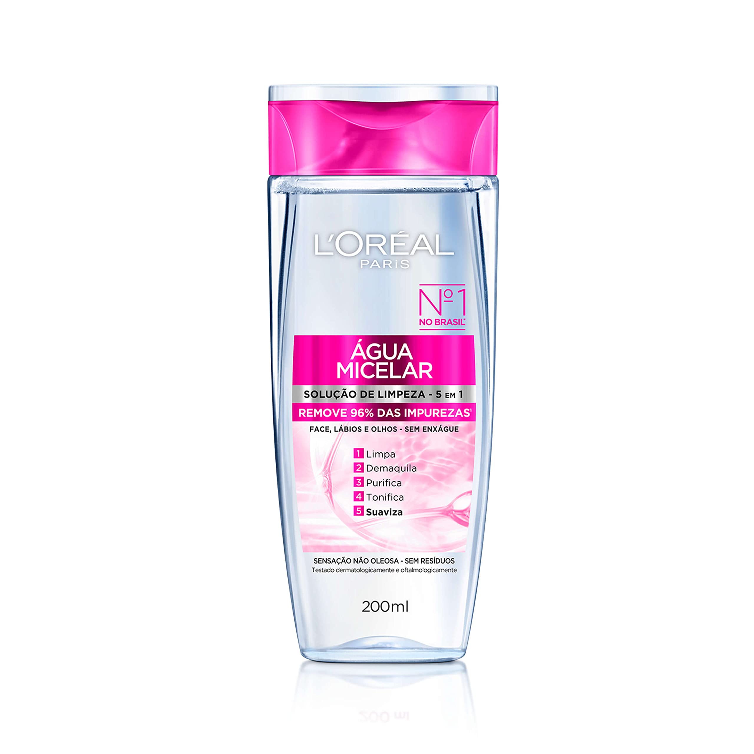 L'Oréal Paris, Água Micelar Solução De Limpeza 5 Em 1 Limpa, 200mL