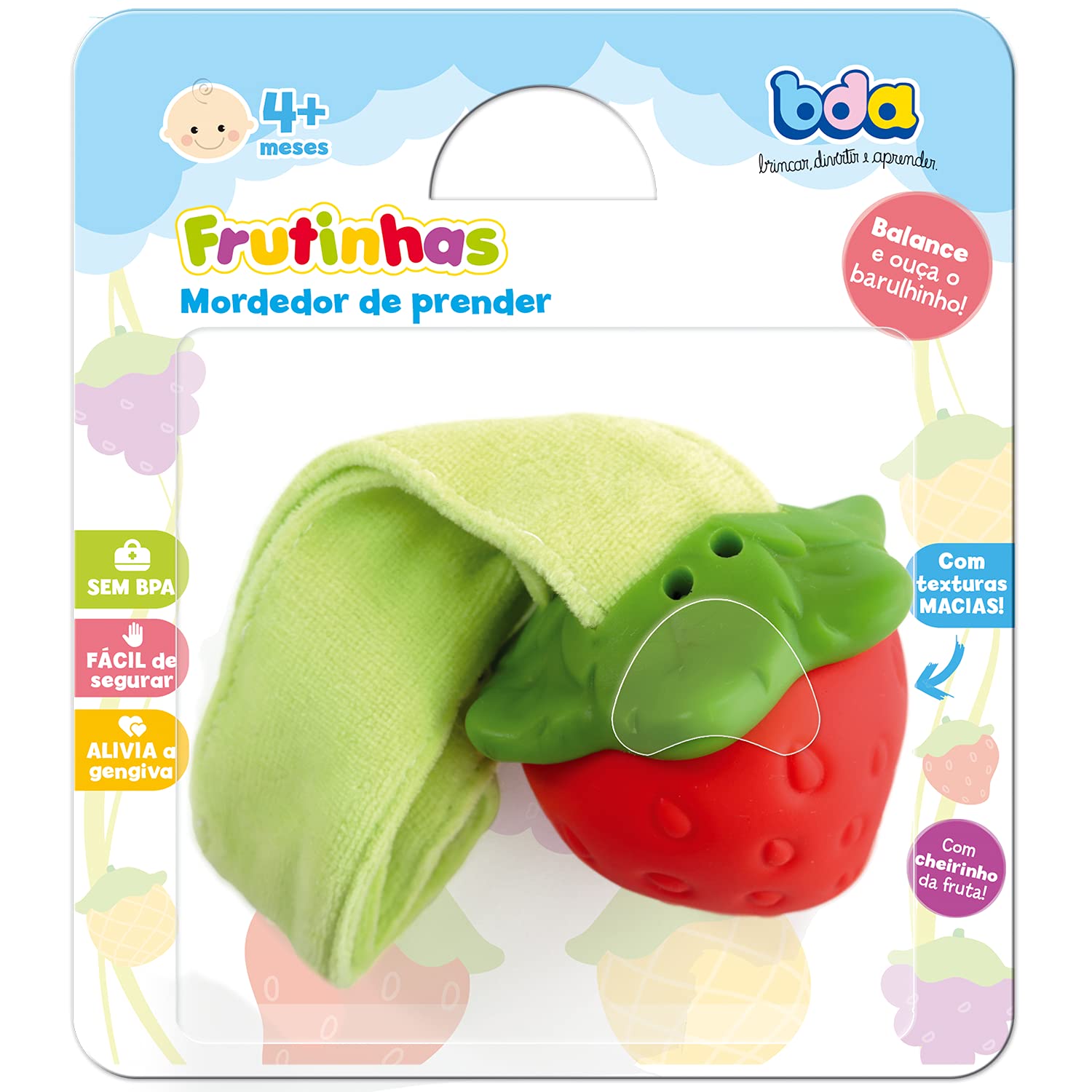 Toyster - Mordedor Morango Com Naninha - BDA