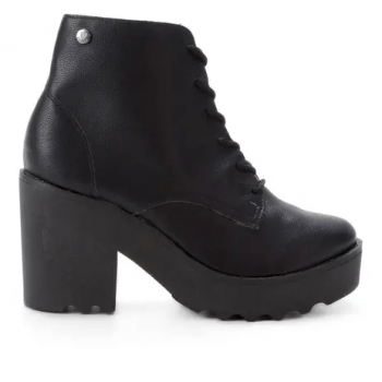 Bota Coturno Via Uno Salto Alto Feminina