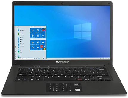 Notebook Multilaser Legacy Book Intel Pentium Quadcore 4GB 64GB Windows 10 Home 14,1 Pol. HD Preto – PC310