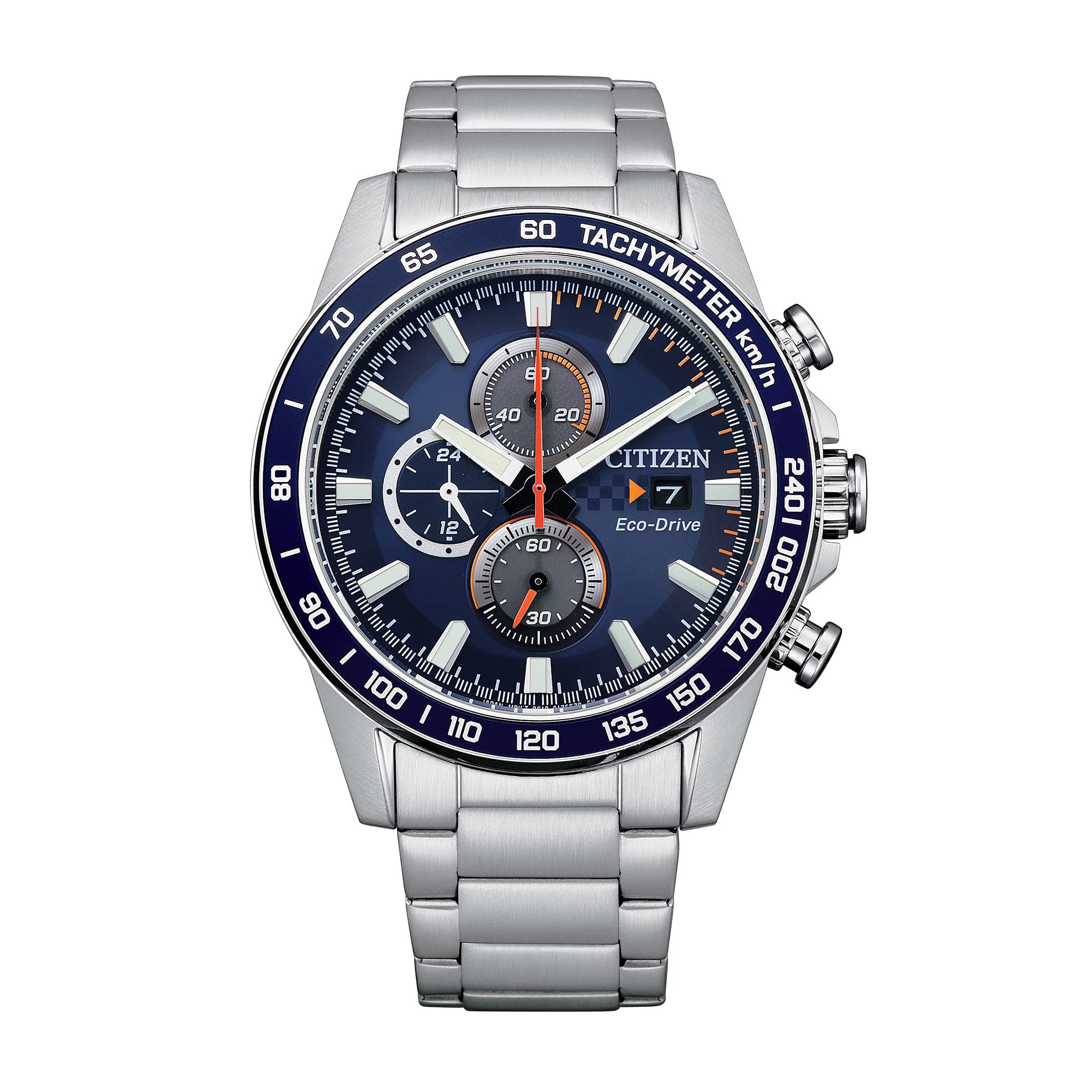 Citizen Relógio Masculino Esportivo Casual Brycen Eco-Drive Cronógrafo De Aço Inoxidável