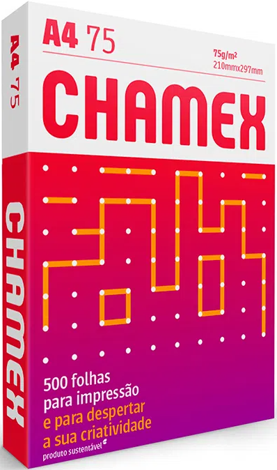 Papel Sulfite A4 Chamex 75g 500 folhas