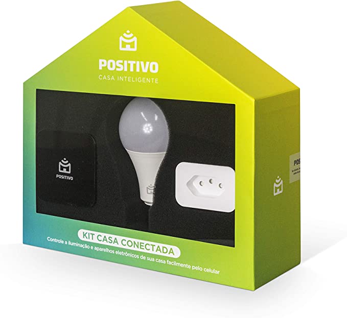 Kit Casa Conectada Positivo Casa Inteligente Bivolt – Compatível com Alexa