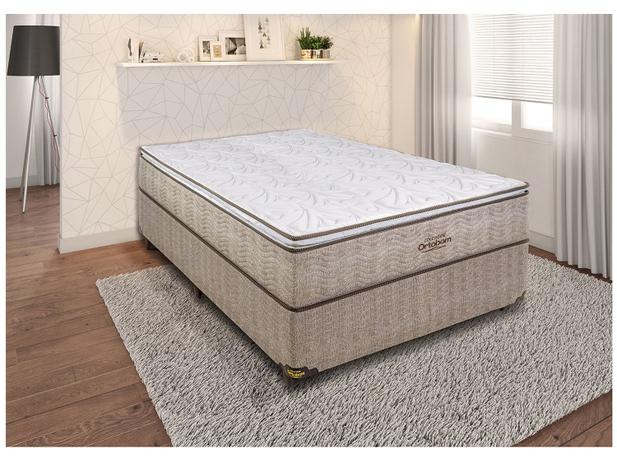 Cama Box Casal (Box + Colchão) Ortobom Mola - 71cm de Altura Ortotech