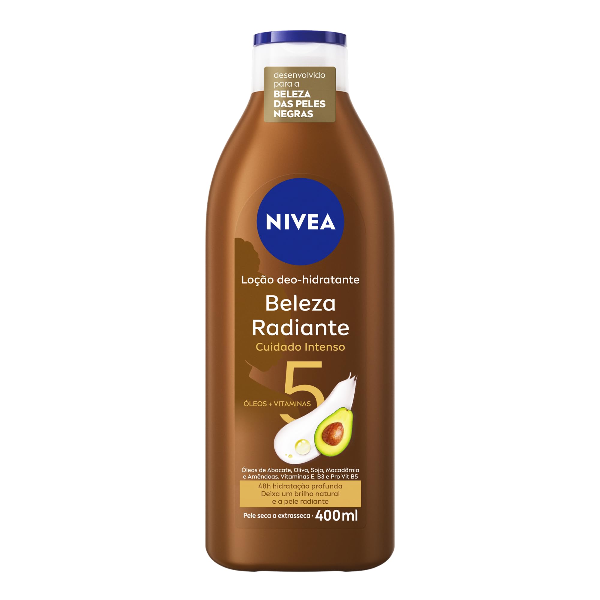 NIVEA Hidratante Desodorante Beleza Radiante Cuidado Intenso 400ml