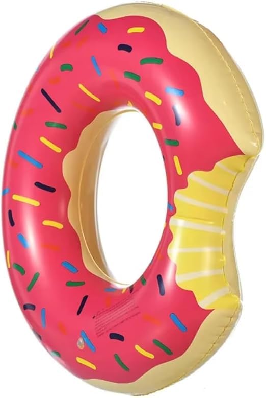 Boia Donuts Inflável Premium Rosquinha Mordida Para Piscina Praia Festa Diversão