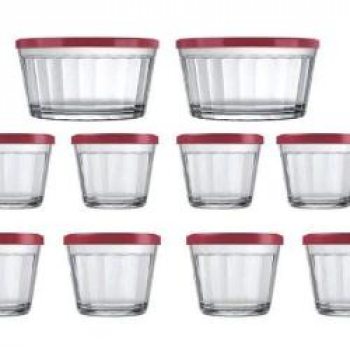 Conjunto De Tigelas De Vidro 20 Peças Copo Americano Tigela Americano.