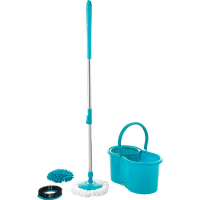 Mop Giratório 3 Em 1 - Refil Microfibra + Refil Tira Pó + Refil Limpeza Pesada - Casual Home - cupom MOP20