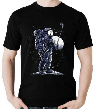 Camiseta Selfie no espaço Astronauta