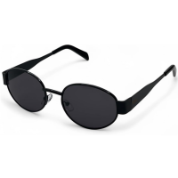 ÓCulos De SOL Solon Glasses Metal Malik Com Proteção UV400 Preto + Case Rigida...