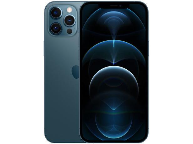 iPhone 12 Pro Max Apple 128GB - Azul-Pacífico 6,7” Câm. Tripla 12MP iOS